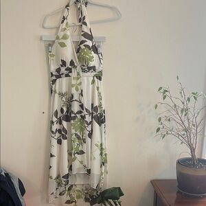 Vintage Speechless Halter Mesh Dress Y2K Babydoll Fairy Flutter Cream Green